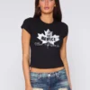 BEVERLY BABY TEE / LEAGUE BLACK