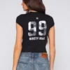 BEVERLY BABY TEE / LEAGUE BLACK