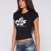 BEVERLY BABY TEE / LEAGUE BLACK