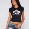 BEVERLY BABY TEE / LEAGUE BLACK