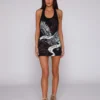 WESTSIDE DRESS / CROWNED BLACK